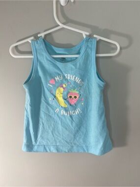Garanimals Light Blue Tank Top with Fruit Friends Graphic
